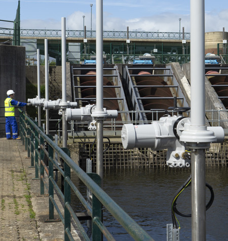 Inefficient actuators upgraded to Rotork intelligent electric actuation at a water adventure site